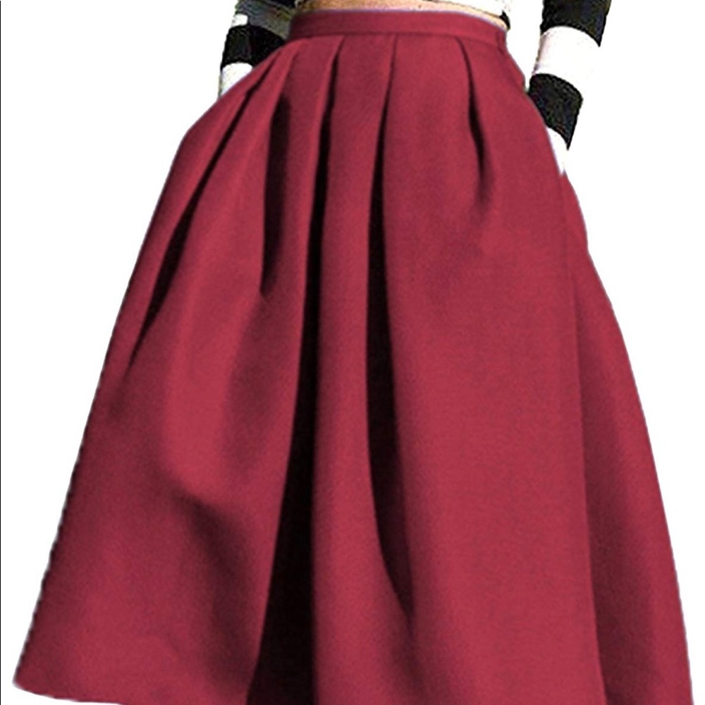 Face N Face High Waisted Midi Skirt